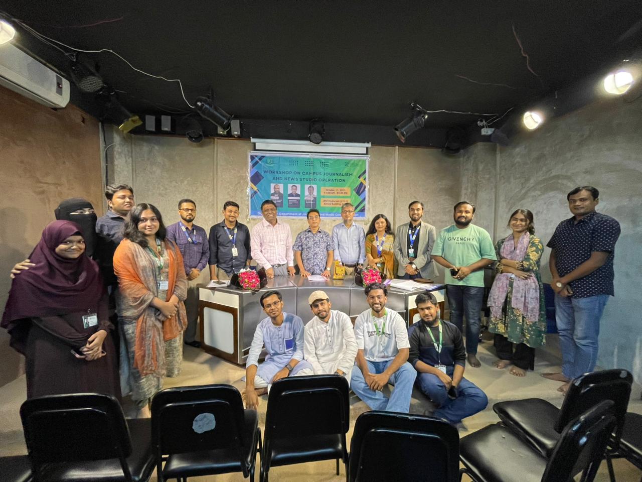 JMC Department Hosts Successful Workshop on Campus Journalism and News Studio Operation