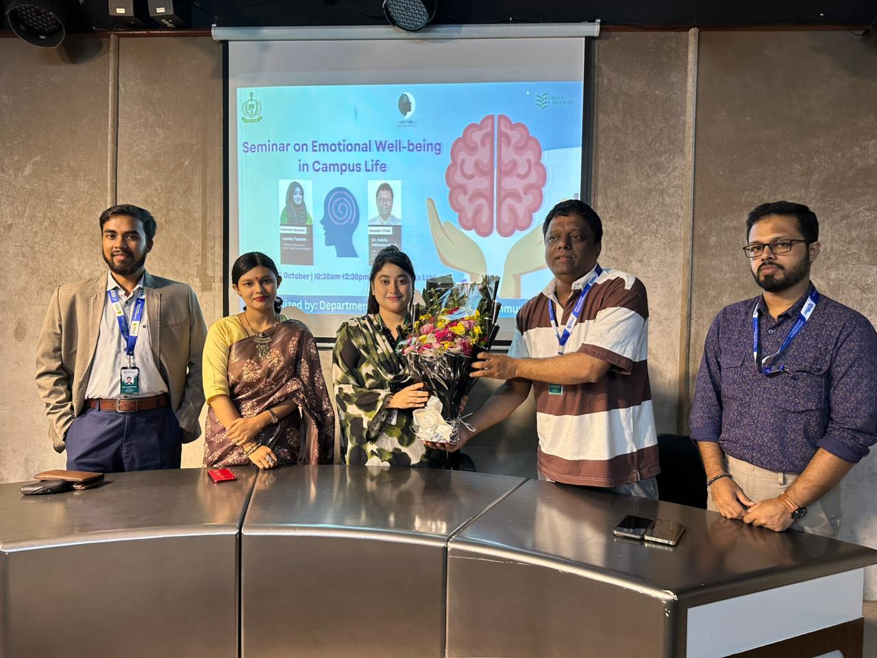 JMC Department Organizes Seminar on Emotional Well-being in Campus Life